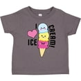 thumbnail image 3 of Inktastic I Love Ice Cream with Cute Ice Cream Cone Boys or Girls Toddler T-Shirt, 3 of 5