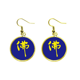 thumbnail image 1 of Budismo, Zen, mentalidad occidental. Ear Dangle Golden Drop Earring Jewelry Mujer Unbranded M, 1 of 3