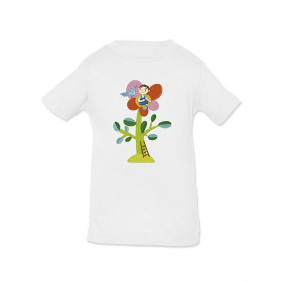 Boy On The Top Of A Flower T-Shirt Infant -Image by Shutterstock, 6 Months