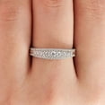 thumbnail image 6 of Wuziwen 3mm Wedding Band for Women 925 Sterling Silver Round Eternity Rings AAAAA Cz Size 9, 6 of 11