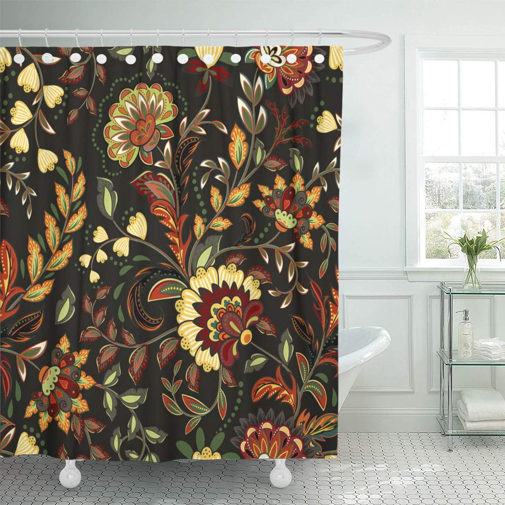 KSADK Blue Colorful with Eastern on Orange Batik Beautiful Boho Bouquet