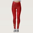 thumbnail image 5 of Gibobby Pantimedias yoga Dama Pantalones con estampado amor personalizados para mujer, mallas personalizadas para mallas para correr, fiesta Santa Pilates, mallas con muñeco nieve(Multicolor, L), 5 of 5