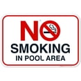 thumbnail image 1 of Pool Sign, No Smoking in Pool Area Sign,, 1 of 8