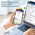 thumbnail image 3 of Lightning to USB Camera Adapter, USB 3.0 OTG Data Sync Cable Adapter - Compatible with iPhone/iPad, USB Female Supports Connect Card Reader, U Disk, K, 3 of 4