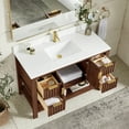 thumbnail image 5 of Vitre 48" Single Bath Vanity in Aged Dark Brown Oak with Composite Stone Top, 5 of 16