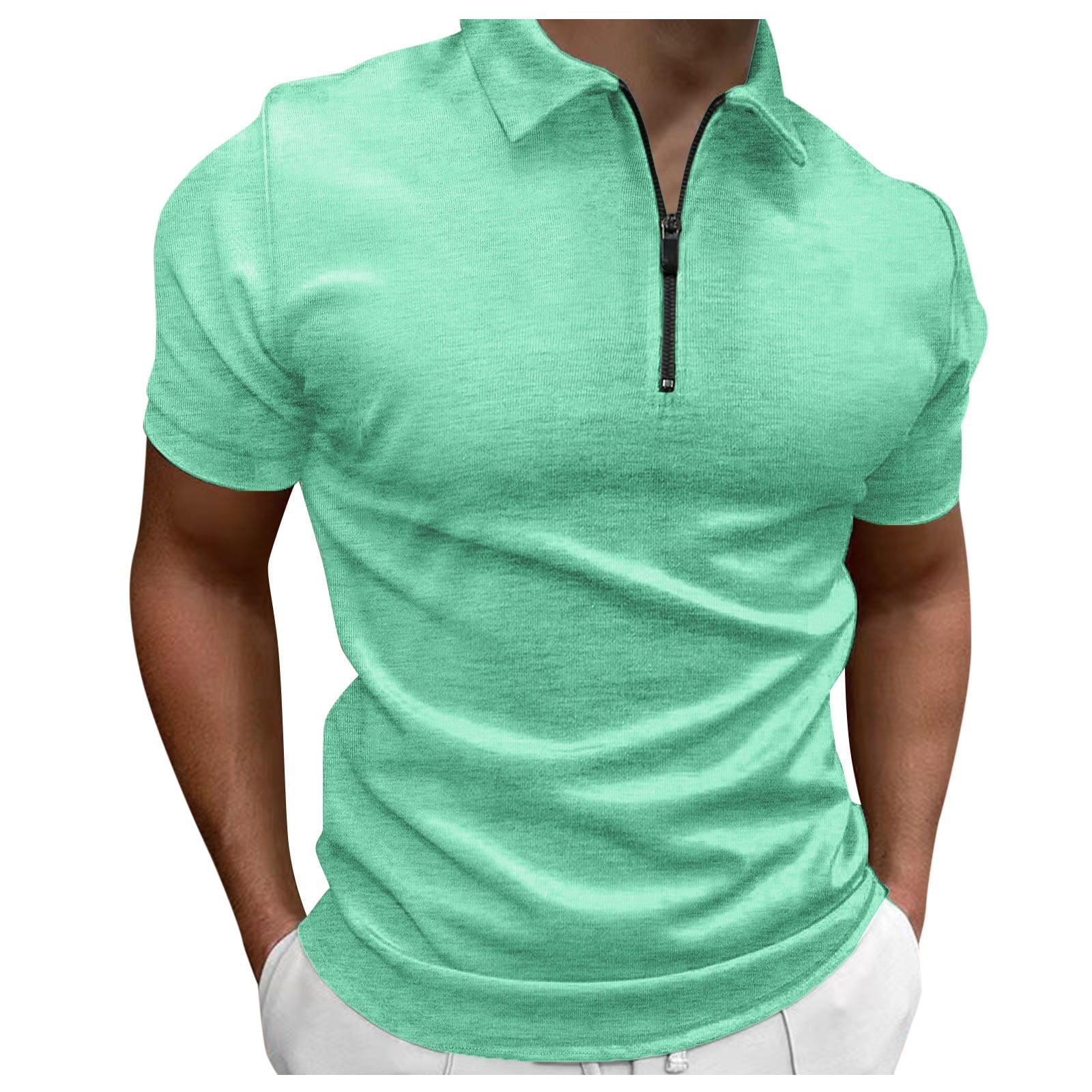 Akiihool Men's Polo Shirts Short Sleeve Men's Casual Short Sleeve ...