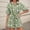 Green, variant on Summer Jumpsuits for Women 2026 Boho Floral Printed Short Sleeve Collared Tie Rompers Fashion Dressy Beach Vacation One Piece Clothes