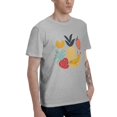 thumbnail image 2 of Fruits Strawberry Men's T-Shirt Cotton 100% Summer Tops Fashion Casual Pineapple Banana Short Sleeves for Men Women Round Collar Top Tees, 2 of 6