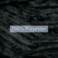 thumbnail image 5 of Uxcell 2Pcs Velvet Yarn Chenille Yarn 2x100g/7.1oz 174 Yards Total Length Super Bulky Polyester Soft Blanket Yarn Black, 5 of 7