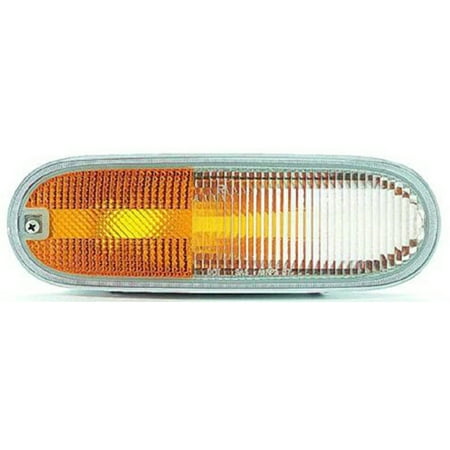 Parking Light Lamp Lens 1998-2005 Volkswagen Beetle Aftermarket Passenger Side Front Parking Lamp Lens and Housing 1C0953156L-V ()