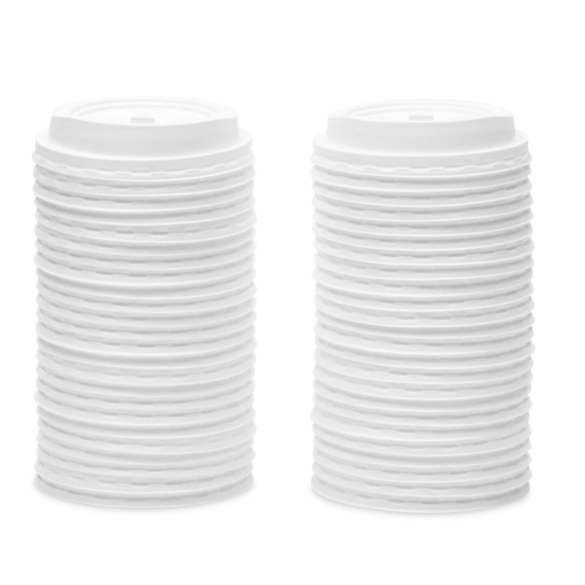 Sprakle and Bash 50 Pack 12 oz To Go Coffee Paper Cups with Lids, Stir  Straws, Napkins, Black