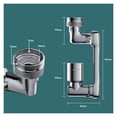 thumbnail image 3 of Universal 1080° Swivel Robotic Arm Swivel Extension Faucet Aerator 2 Water Flow Modes Robotic Arm Water Filter Sink Fittings ,Easy to Operate, 3 of 6