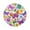 Vibrant and Lively Butterflies, variant on 15.4" Round Placemat Set of 1 Polyester Fabric Place Mats Non-Slip Dining Kitchen Table Mats for Kitchen Party Decor Vibrant and Colorful Graffiti Patterns