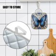 thumbnail image 4 of 4 Pack Pot Holders,Kitchen Essential, Potholder Set,Blue Butterfly With Spotted Wings, 4 of 6