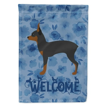 Carolines Treasures CK6114CHF Toy Fox Terrier Welcome Flag Canvas House Size Large multicolor