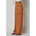 thumbnail image 3 of Satin Cargo Pocket Wide Leg Pants, 3 of 5