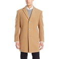 thumbnail image 1 of Calvin Klein Men's Modern Fit Wool Blend Overcoat Jacket (52 Regular, Camel), 1 of 2