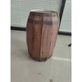 thumbnail image 1 of KAKOWELY 2 piezas de decoración para fiesta de vaqueros: barril de vino de papel, artículos para fiesta temática del oeste, centro de mesa de imitación de barril de vino de madera., 1 of 4