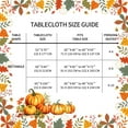 thumbnail image 5 of Fall Pumpkin Scarecrow Polyester Rectangular Tablecloth 60x84 Inch, Thanksgiving Autumn Harvest Washable Table Cloth Picnic Party Table Cover for Kitchen Dinning Room Decor, 5 of 5