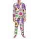 thumbnail image 3 of Balery Dog Doing Yoga Pijama para Hombre de Dos Piezas con Manga Larga, Conjunto de Dormir y Descanso Suave con Bolsillos-Large, 3 of 7