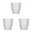 B, variant on Unbreakable Acrylic Glass Set - 8oz Transparent Cups for Hot/Cold Drinks - Stackable Fall-Proof Tumblers for Kitchen, Bar & Outdoor Use (Set of 5)