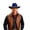 Blue, variant on Mens UPF 50+ Sun Protection Hat Cowboy Hat Fedora Outdoor Lightweight Hat