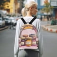 thumbnail image 7 of FORMRS Mini Backpack Purse for Women Travel Daypack Casual Shoulder Bag, Watercolor Jam, 7 of 7