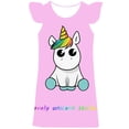thumbnail image 1 of Ropa de bebé niña, vestido de fiesta de unicornio para niñas, ropa informal de dibujos animados para fiesta de cumpleaños, vestidos de unicornios de verano, faldas Frocks4T Gao Jinjia LED, 1 of 2