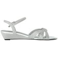 thumbnail image 3 of Touch Ups Womens Lena Open Toe Special Occasion Strappy Sandals, 3 of 5