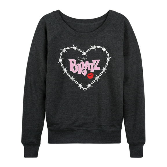Bratz - Bratz Original Logo - Barbed Wire Heart - Women's Lightweight French Terry Long Sleeve Shirt