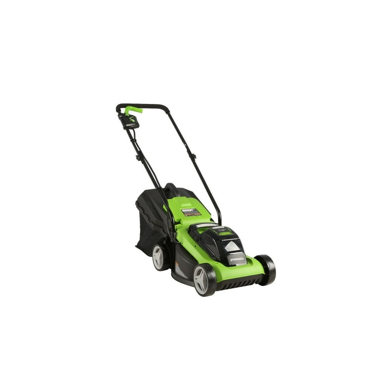 Greenworks 24V 13 Brushless Lawn Mower, 4Ah USB Battery and Charger Included, 2534402