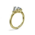 thumbnail image 3 of 1.00 Carat Brilliant Marquise Cut Genuine Diamond Three Stone Wonderful Ring for Ladies Solid 14K Yellow Gold Size 10.5, 3 of 8