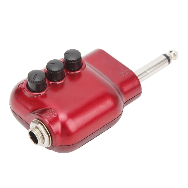 Mini Préampli Guitare, ABS 6.35mm Plug Expérience Fun Performance Guitare Pré Léger pour Instrument de Musique
