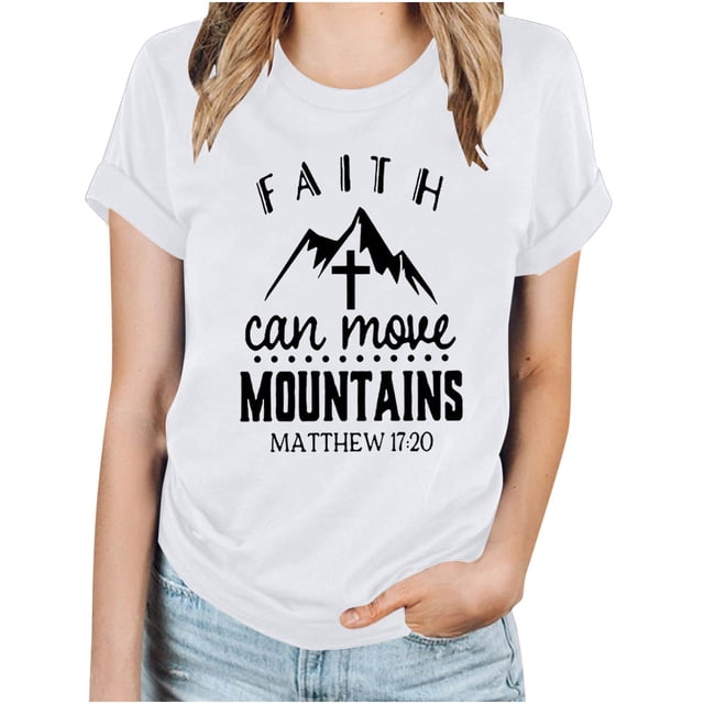 Blouses pour Femmes Hauts Imprimés Manches Courtes Blouse Col Rond T-Shirt Hauts