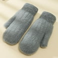 thumbnail image 2 of Alkepwun Winter Warm Mittens for Women - Thick Knitted Gloves with Soft Lining - Cold Weather Accessories & Gifts, 2 of 6