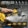 thumbnail image 2 of Oscillating Multi Tool Compatible For Dewalt 20V/compatible For 18V Battery: Cordless Oscillating Tool - 6 Variable Speed 21000 OPM | Brushless Motor | Woodcutting Blades And Sanding Pad With Sheets, 2 of 15