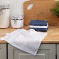 thumbnail image 2 of Waffle Dishcloths 100% Cotton, Set of 4, Blue and White Dish Cloths Sets for Kitchen, Kitchen Towels, Tea Towels, Reusable and Absorbent Cleaning Cloths, Oeko-Tex Cotton, 12 in x 12 in, 2 of 5