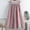 Pink, variant on LEBONYARD Sheer Skirt with Pockets,Woman Temperament High Waist Solid Color Joining Pocket-Line Skirt Khaki Free Size