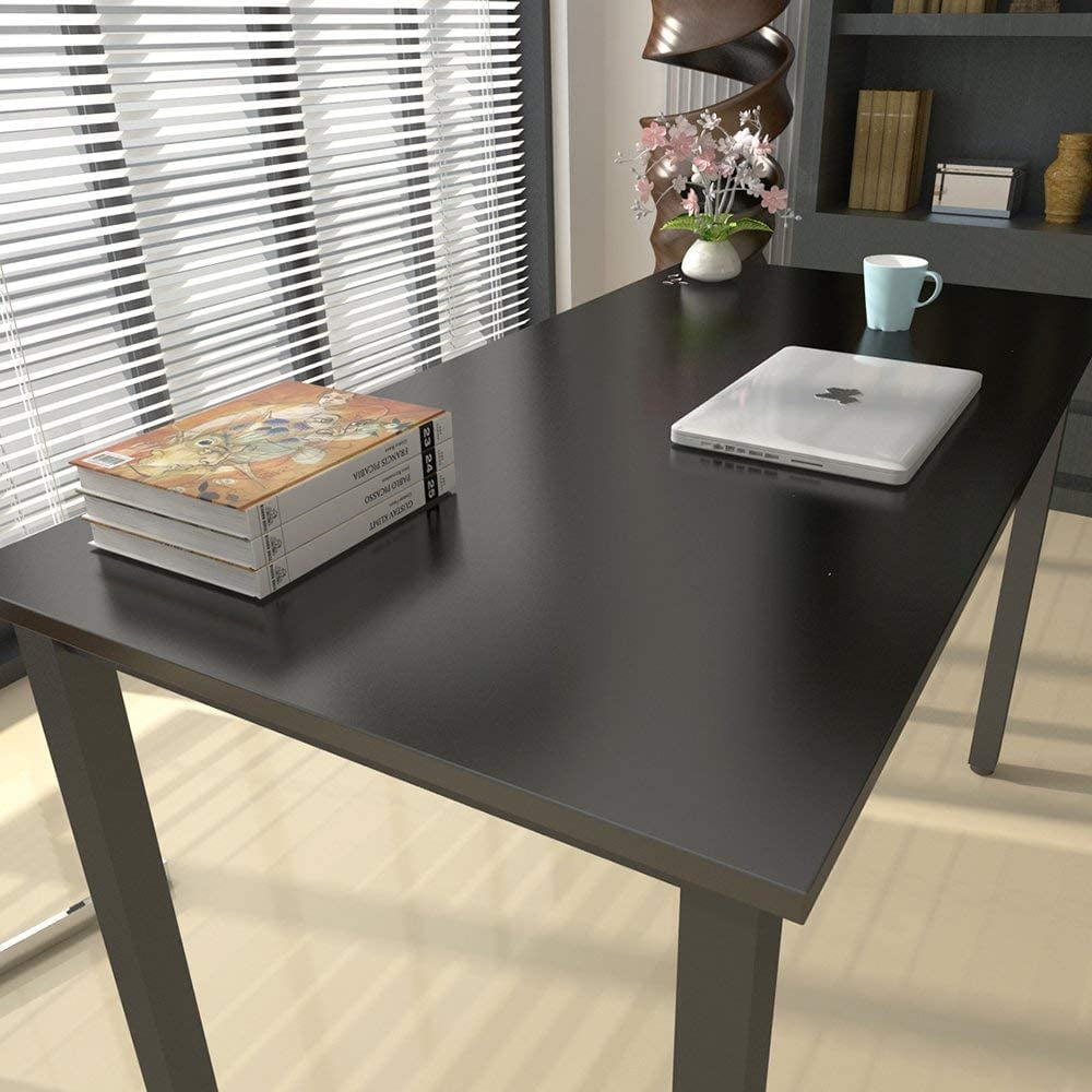SogesPower 29.5"H Wood Computer Office Desk- Black