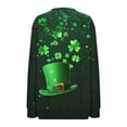 thumbnail image 5 of LEKWK Womens St Patricks Day Shirt Regular Fit Quarter Zip Sweatshirts Long Sleeve Graphic Tees Multiple Kittens In Shamrock Hats Print Festival Outfits, 5 of 5