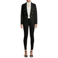 thumbnail image 5 of Attitude Unknown Women’s and Women’s Plus Ponte Blazer, Sizes XS-3X, 5 of 6