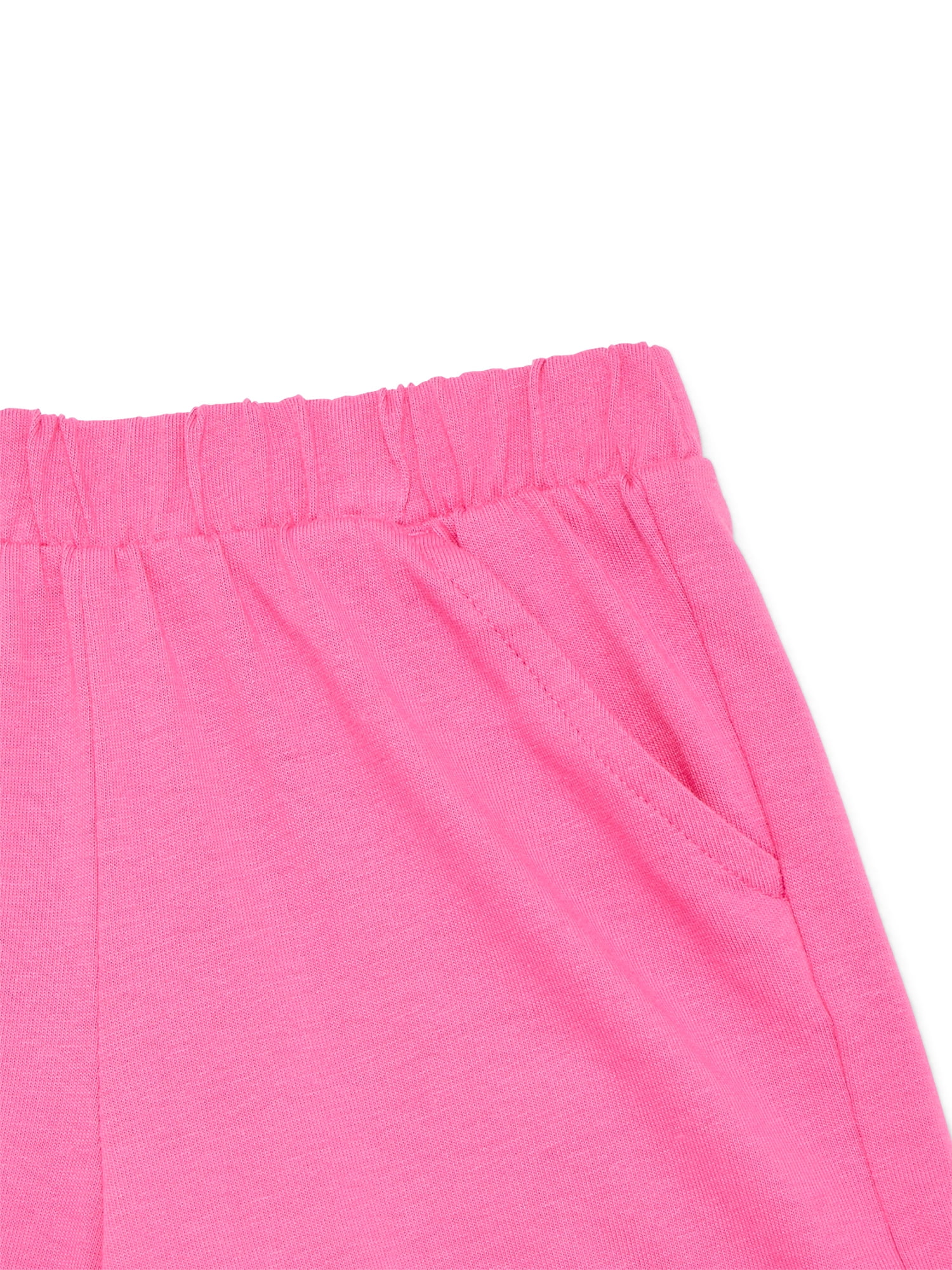 Wonder Nation Toddler Girls Ruffle Hem Shorts, Sizes 18M-5T