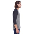 thumbnail image 4 of Threadfast Apparel Unisex Triblend 3/4-Sleeve Raglan - 302G, 4 of 4