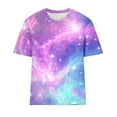 thumbnail image 6 of Otvok Women'S T Shirts Short Sleeve Tees Starry Sky Graphic Loose O-Neck Plus Size Summer Tops, 6 of 6