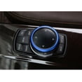 thumbnail image 2 of Xotic Tech JDM Metal Aluminum Center Console iDrive Multimedia Controller Knob Decor Ring Cover for BMW Blue, 2 of 7