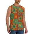 thumbnail image 2 of Haiem Men's Abstract Pattern Print Tank Tops Summer Sleeveless Cut Off Workout T-Shirts Fitness Vest Athletic Undershirts-Small, 2 of 8