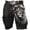 A-Grey1787, variant on Men's Watercolor Wolf Print Cargo Knee Shorts Solid Multi Pocket Bottoms Western Vintage Trunks