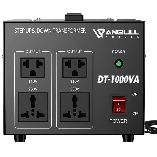 Convertidor de voltaje Anbull 1000W 220-240V a 110-120V