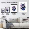 thumbnail image 3 of Maine Coon Cat Lovers Gift Watercolour Pet Portrait Painting Artwork Large Wall Art Poster Print Thick Paper 18X24 Inch, 3 of 5