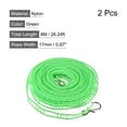 thumbnail image 2 of Unique Bargains 26.24ft Nylon Portable Clothesline Windproof Non Slip Washing Line, Green 2 Pack, 2 of 5